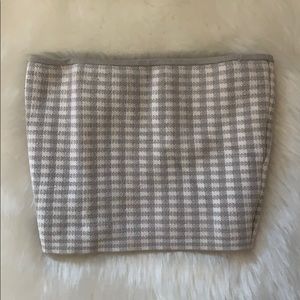 XXS Babaton Checkered Tube Top